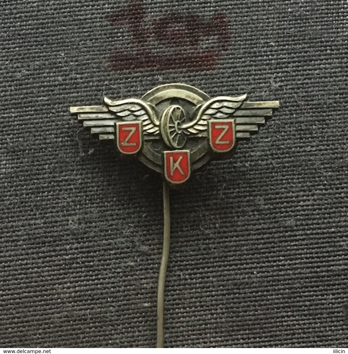 Badge Pin ZN006351 - Train (Bahn) Poland ZZK Federation Of Railway Workers' Unions - Trasporti