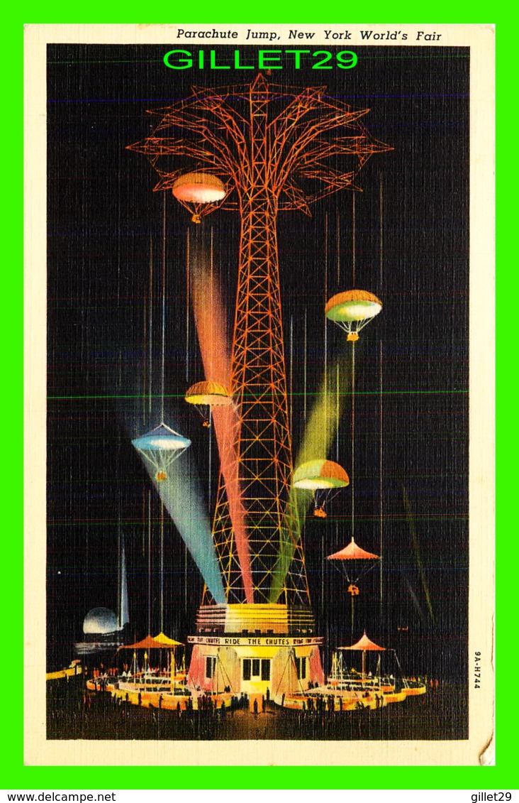 NEW YORK CITY, NY - PARACHUTE JUMP, NEW YORK WORLD'S FAIR, 1939 - INTERBOROUGH NEWS CO - - Expositions