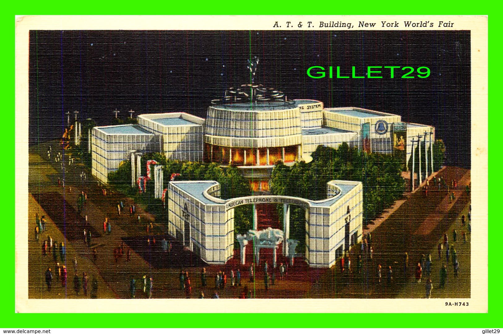 NEW YORK CITY, NY - A. T. & T. BUILDING, NEW YORK WORLD'S FAIR, 1939 - INTERBOROUGH NEWS CO - - Expositions