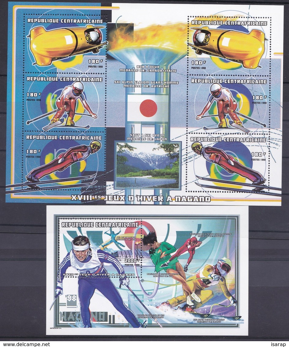 1998 - República Centrafricana - Olympic Games - MNH - Winter 1998: Nagano