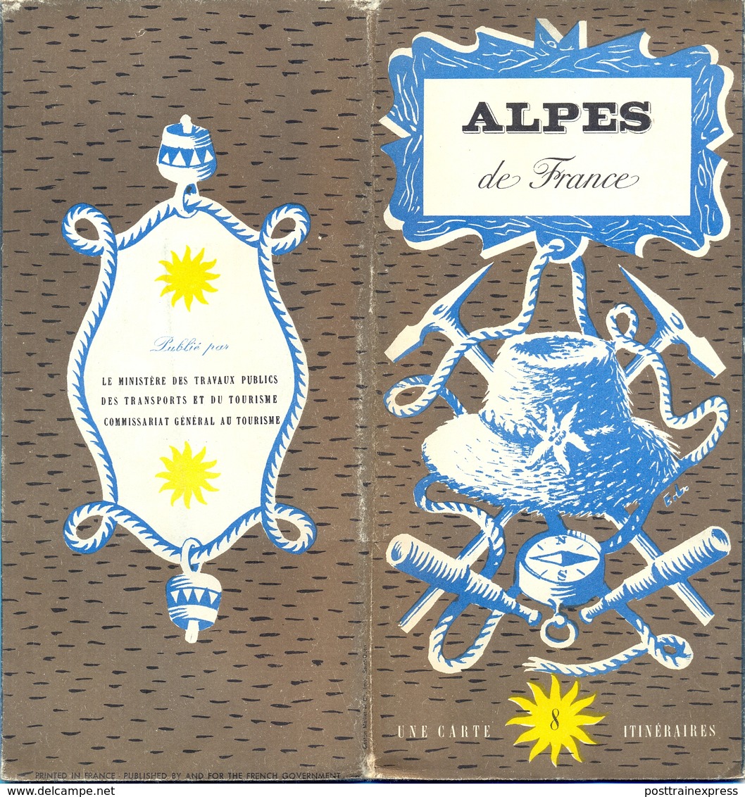 France. Alpes TB And Map. - Tourism Brochures