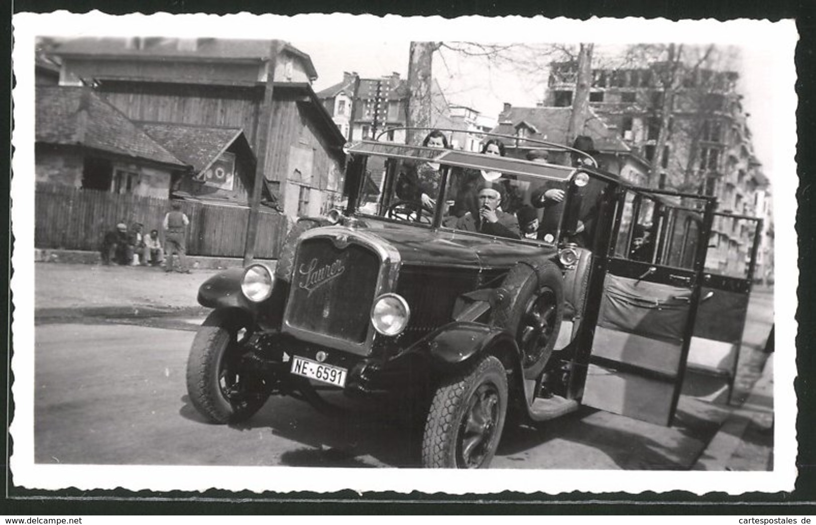 Photo Photographe Inconnu,  Vue De Annecy, Bus Saurer, Kurz Vor Der Fortsetzung Der Fahrt - Lieux