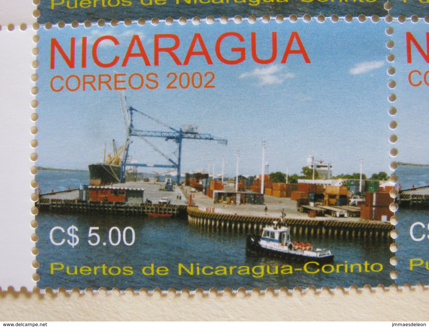 Nicaragua 2002 MINT Corinto Harbor - Ships - Cranes - Nicaragua