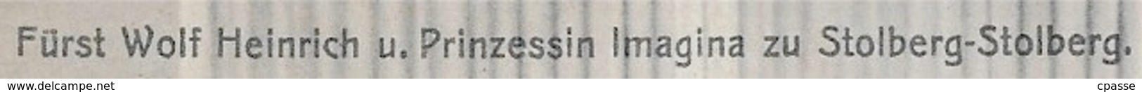 CPA AK Allemagne STOLBERG Fürst Wolf U. Prinzessin Imagina Zu Stolberg-Stolberg ° H. Schneider - Stolberg