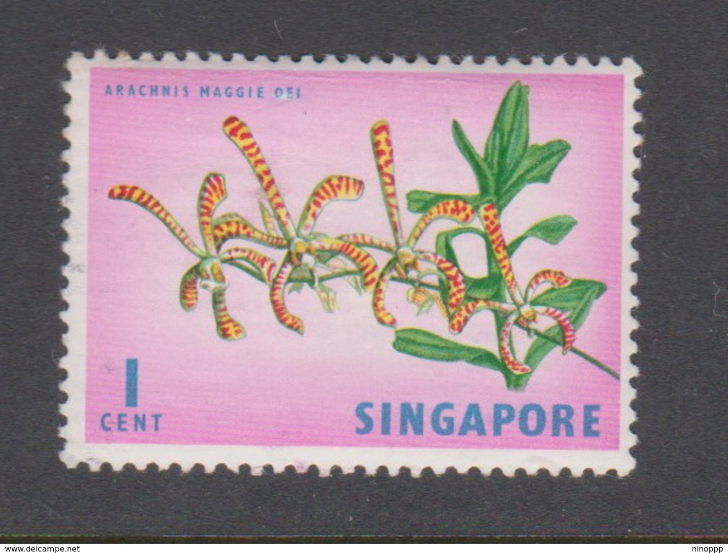 Singapore 66 1962-66 Fishes Orchids And Birds Definitives,1c Orchid Mint - Singapore (1959-...)