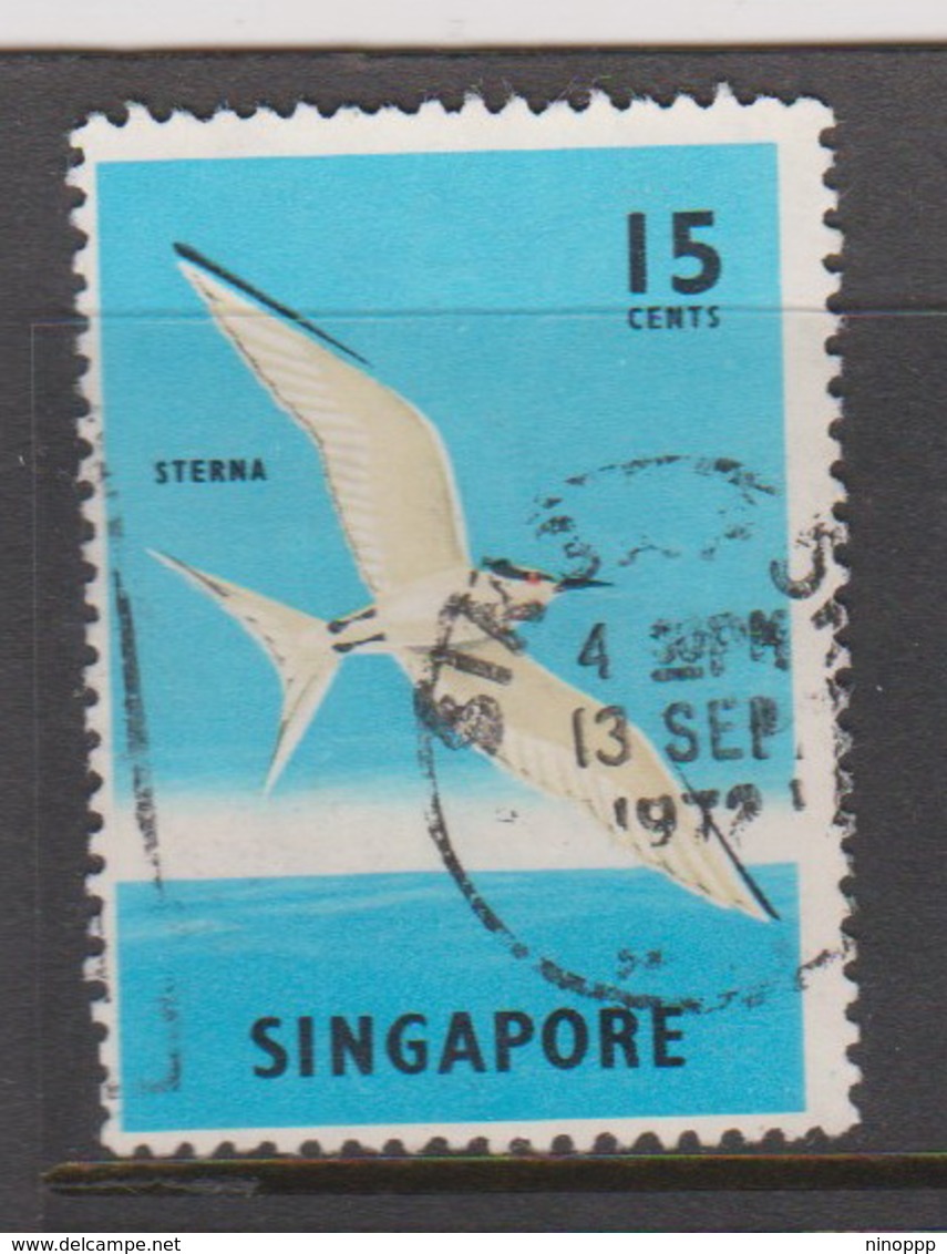 Singapore 74 1962-66 Fishes Orchids And Birds Definitives,15c Black Naped Sterna Used - Singapore (1959-...)