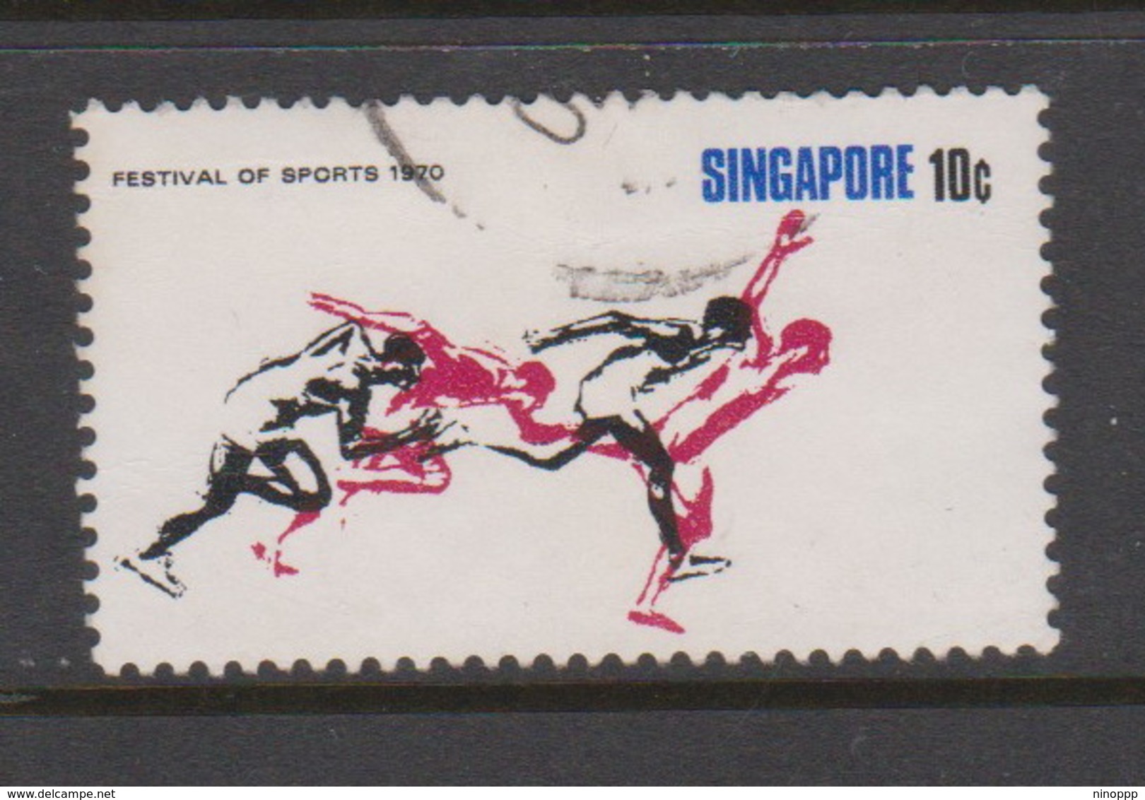 Singapore 143 1970 Festival Of Sports 10c Athletics ,used - Singapore (1959-...)