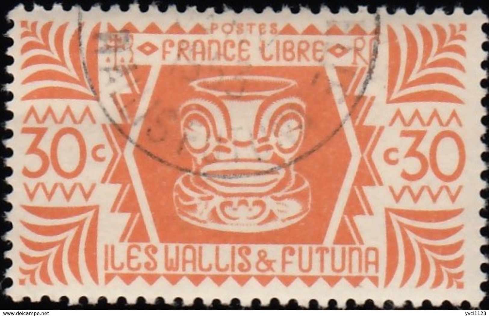 WALLIS &amp; FUTUNA ISLANDS - Scott #130 Ivi Poo / Used Stamp - Used Stamps