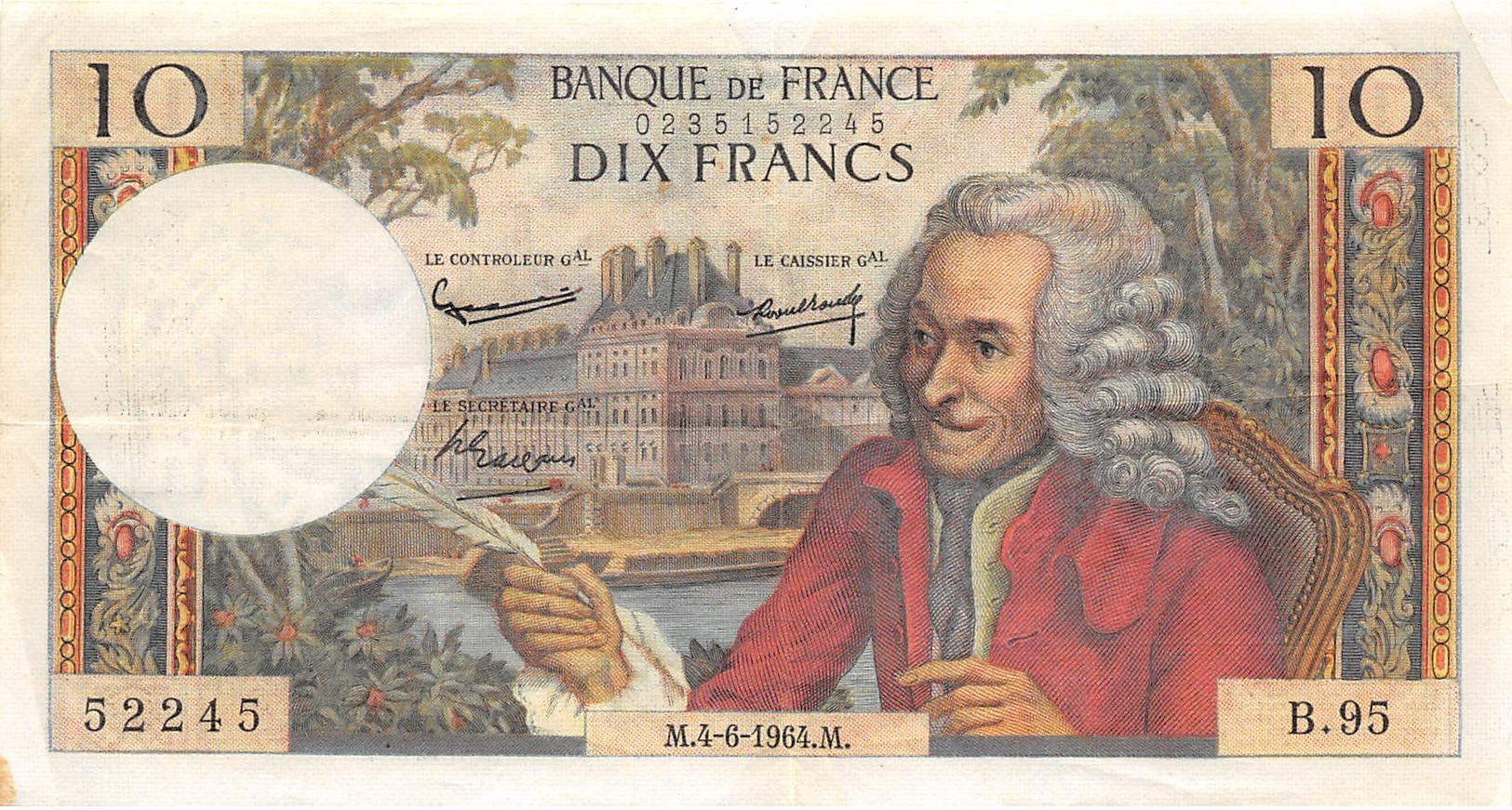 FRANCE 10 Francs VOLTAIRE - 20 F 1980-1997 ''Debussy''