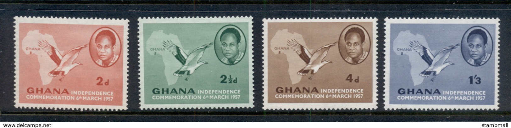 Ghana 1957 Independence MUH - Ghana (1957-...)