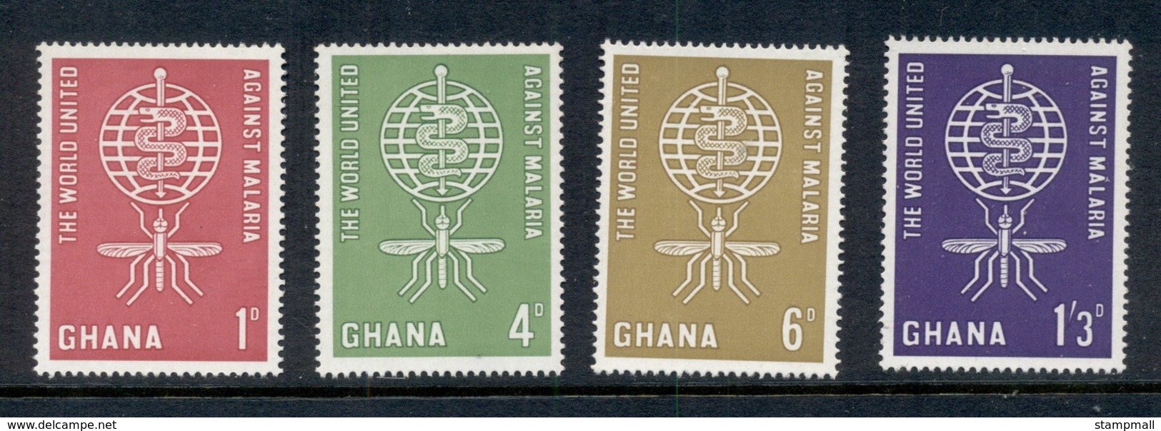 Ghana 1962 WHO Malaria Eradication MUH - Ghana (1957-...)