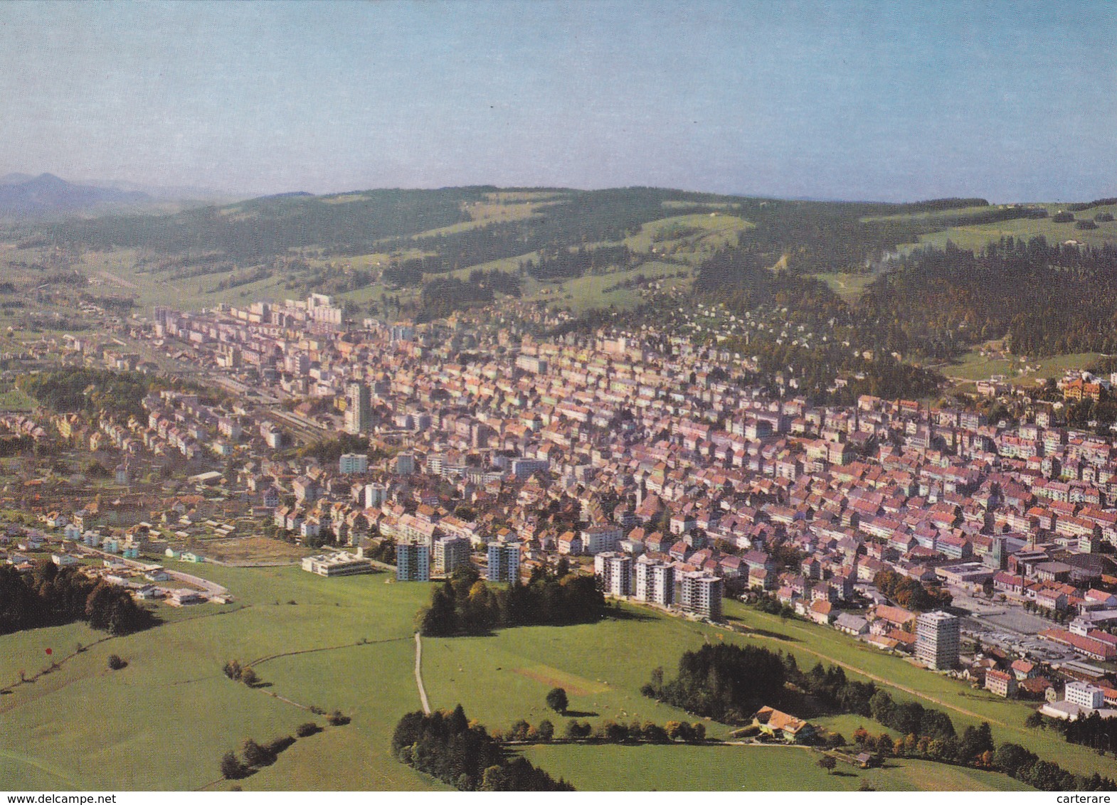 Suisse,helvetia, Swiss,NEUCHATEL,LA CHAUX DE FONDS,VUE AERIENNE - La Chaux-de-Fonds