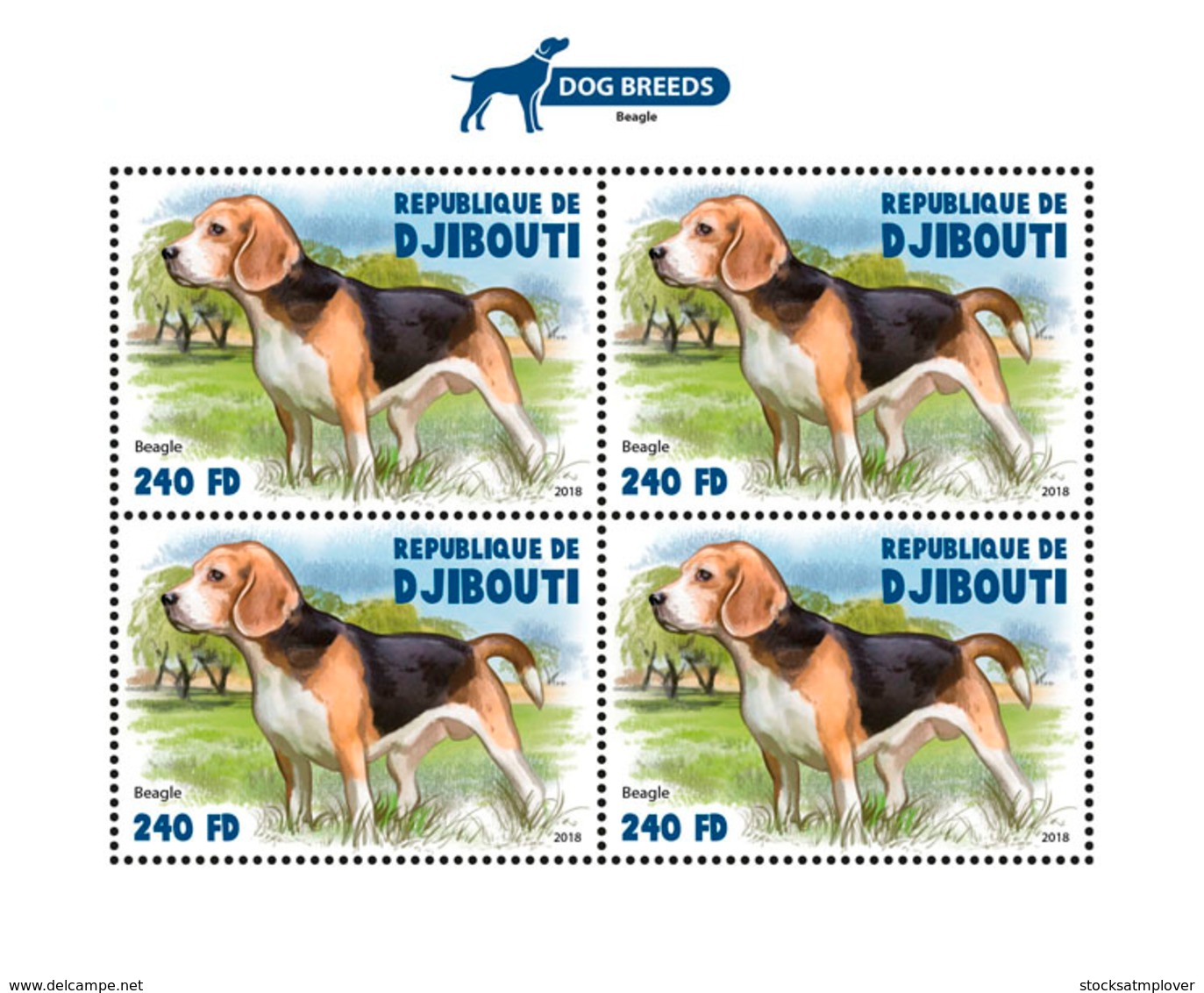 Djibouti 2018  Fauna  Dogs  S201810 - Djibouti (1977-...)