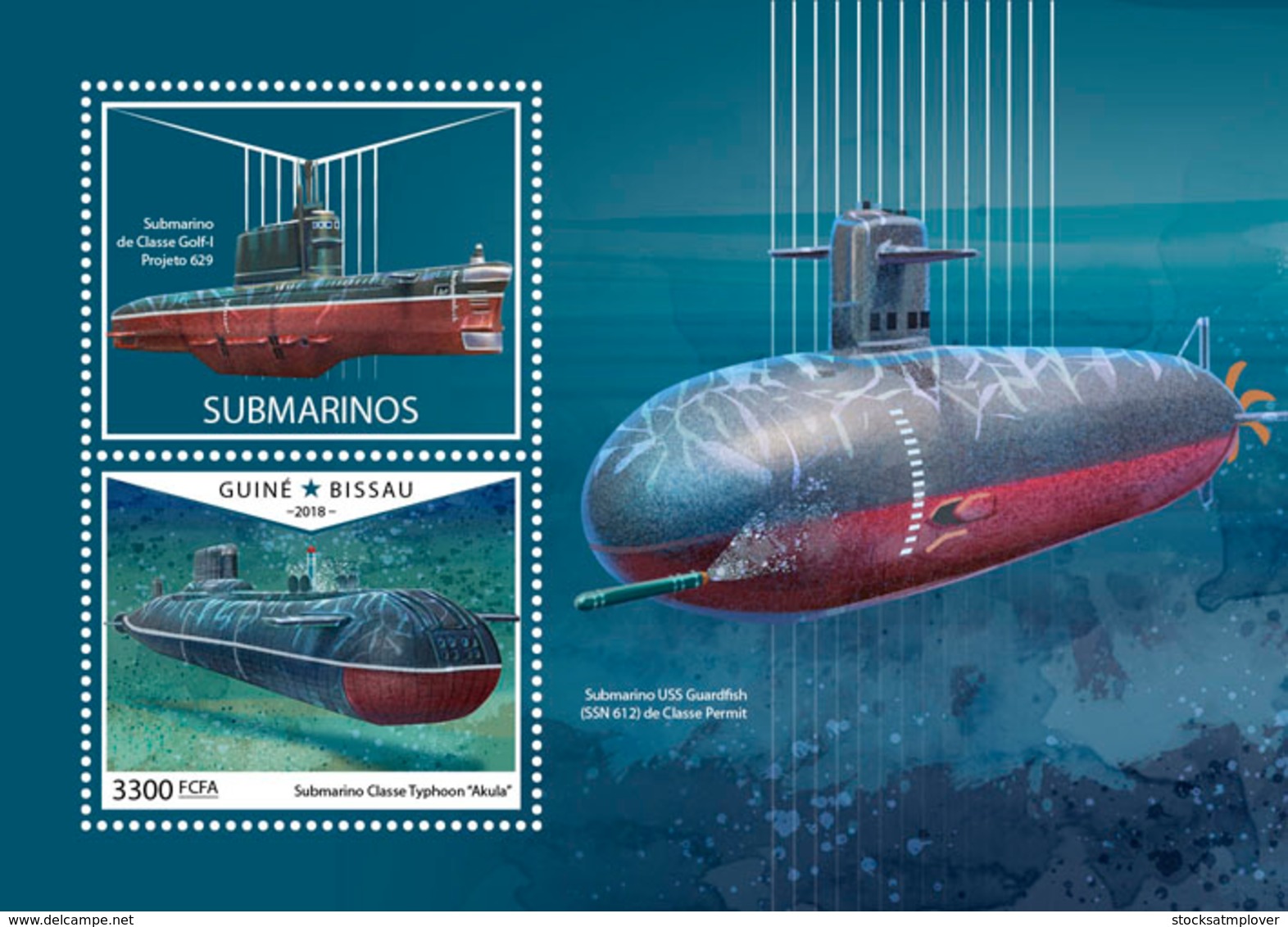 Guinea Bissau 2018  Submarines S201810 - Guinea-Bissau