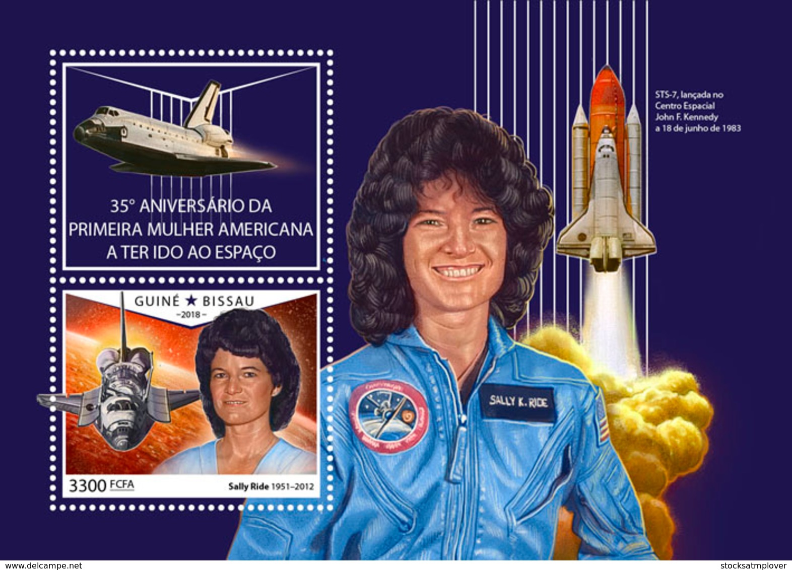 Guinea Bissau 2018  First American Woman In Space S201810 - Guinea-Bissau