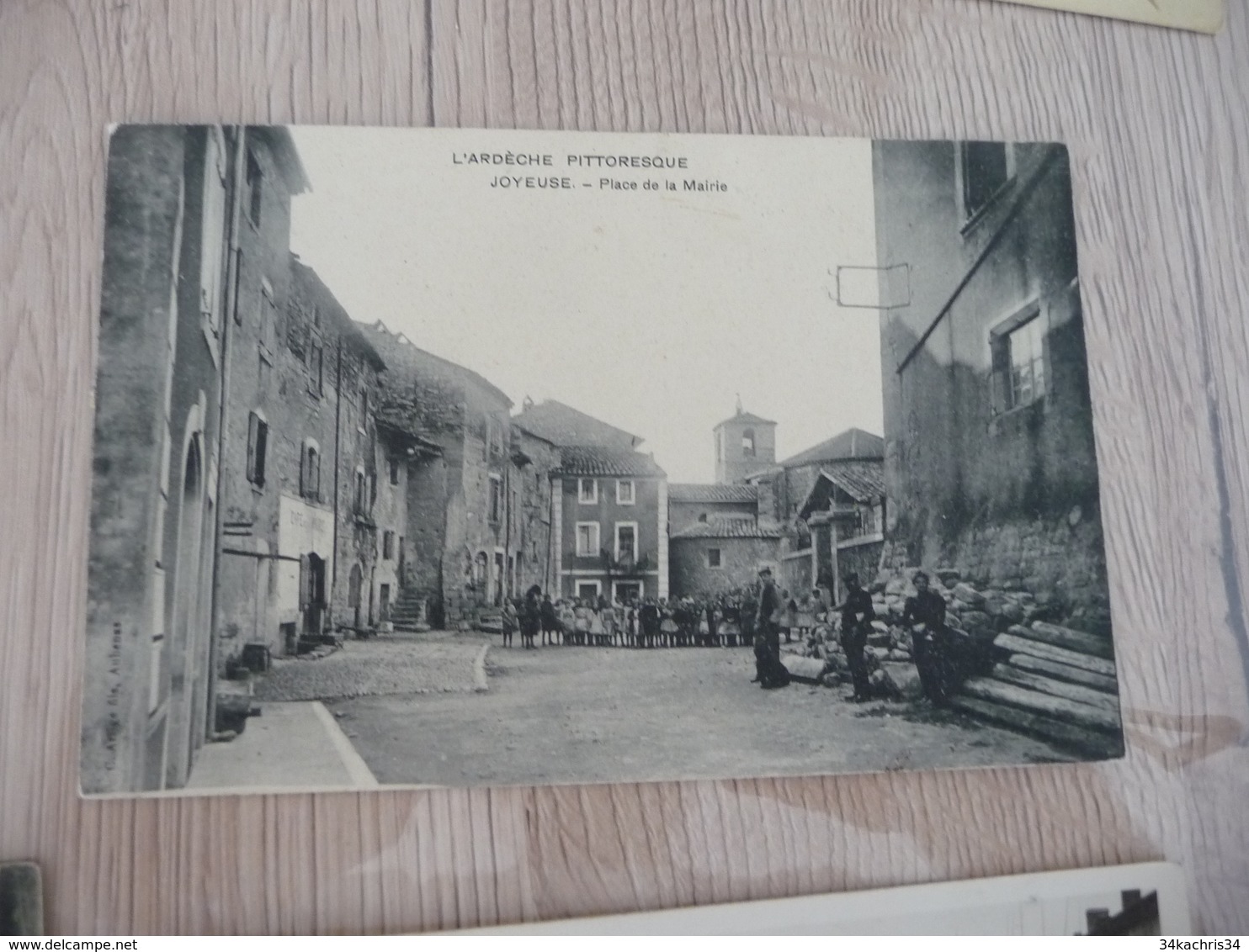 CPA 07 Ardèche Joyeuse Place De La Mairie   TBE - Joyeuse