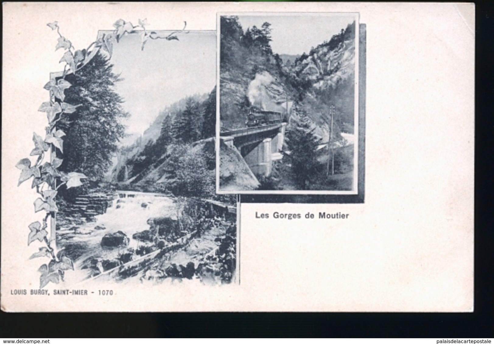 LES GORGES DU MOUTIERS 1899 - Moutier