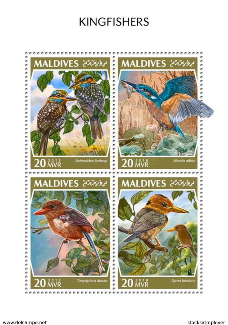 Maldives 2018  Kingfishers Birds   Fauna   S201810 - Maldives (1965-...)