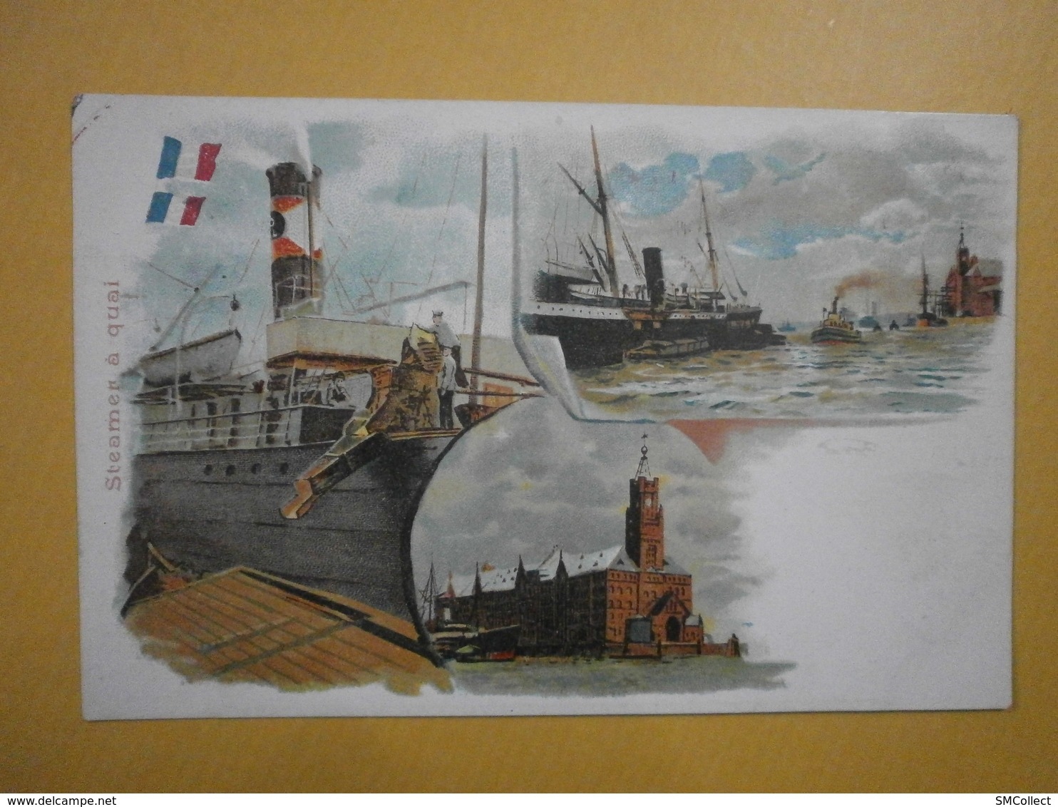 Carte Illustrateur. Steamer à Quai. Pub A. Primare, Droguiste Au Havre (4976) - Altri & Non Classificati