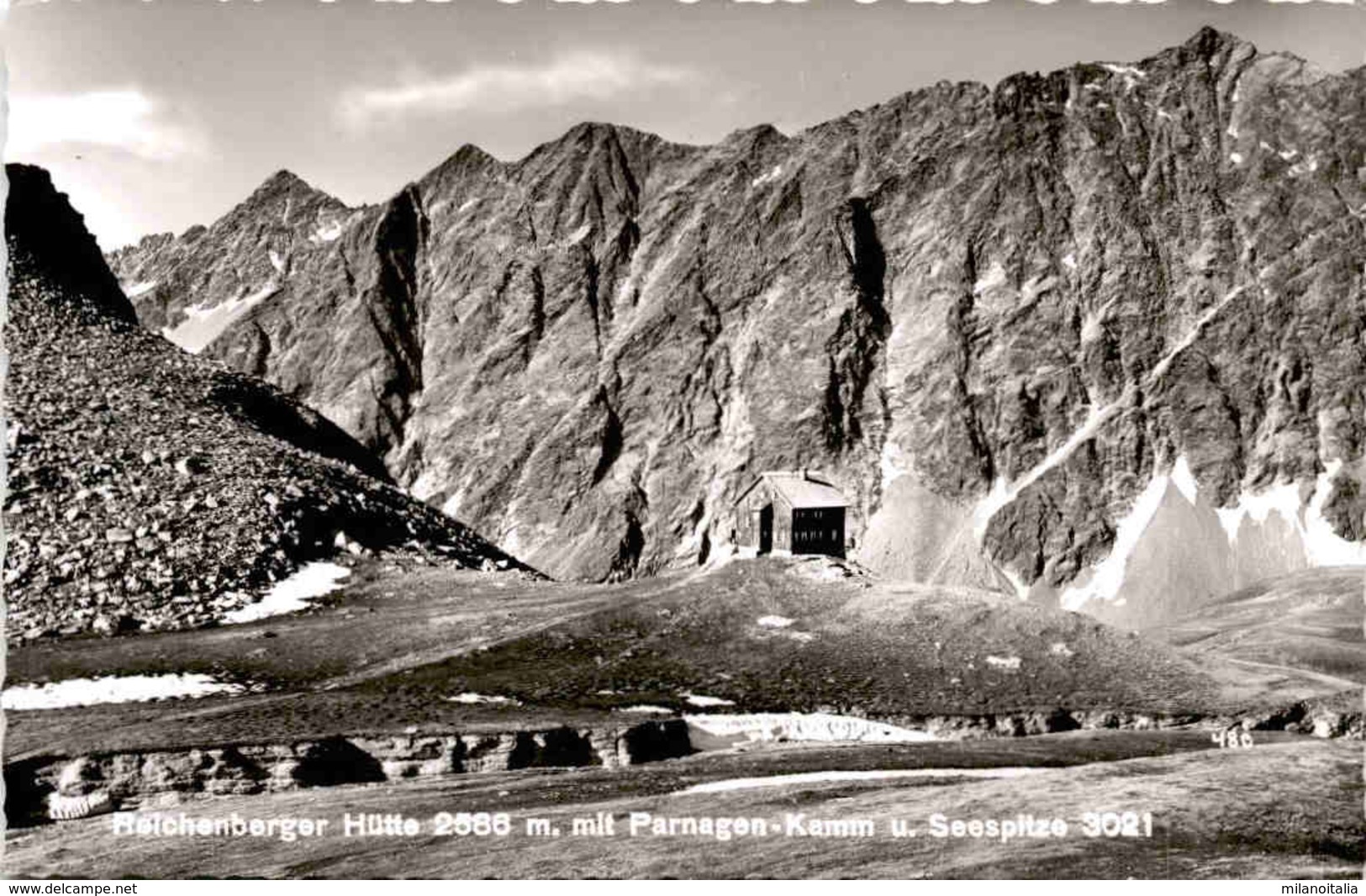 Reichenberger Hütte Mit Parnagen-Kamm U. Seespitze (3021) - Defereggental