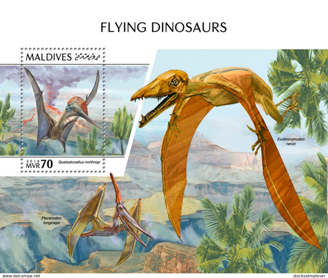 Maldives 2018  Flying Dinosaurs  Fauna  S201810 - Maldives (1965-...)