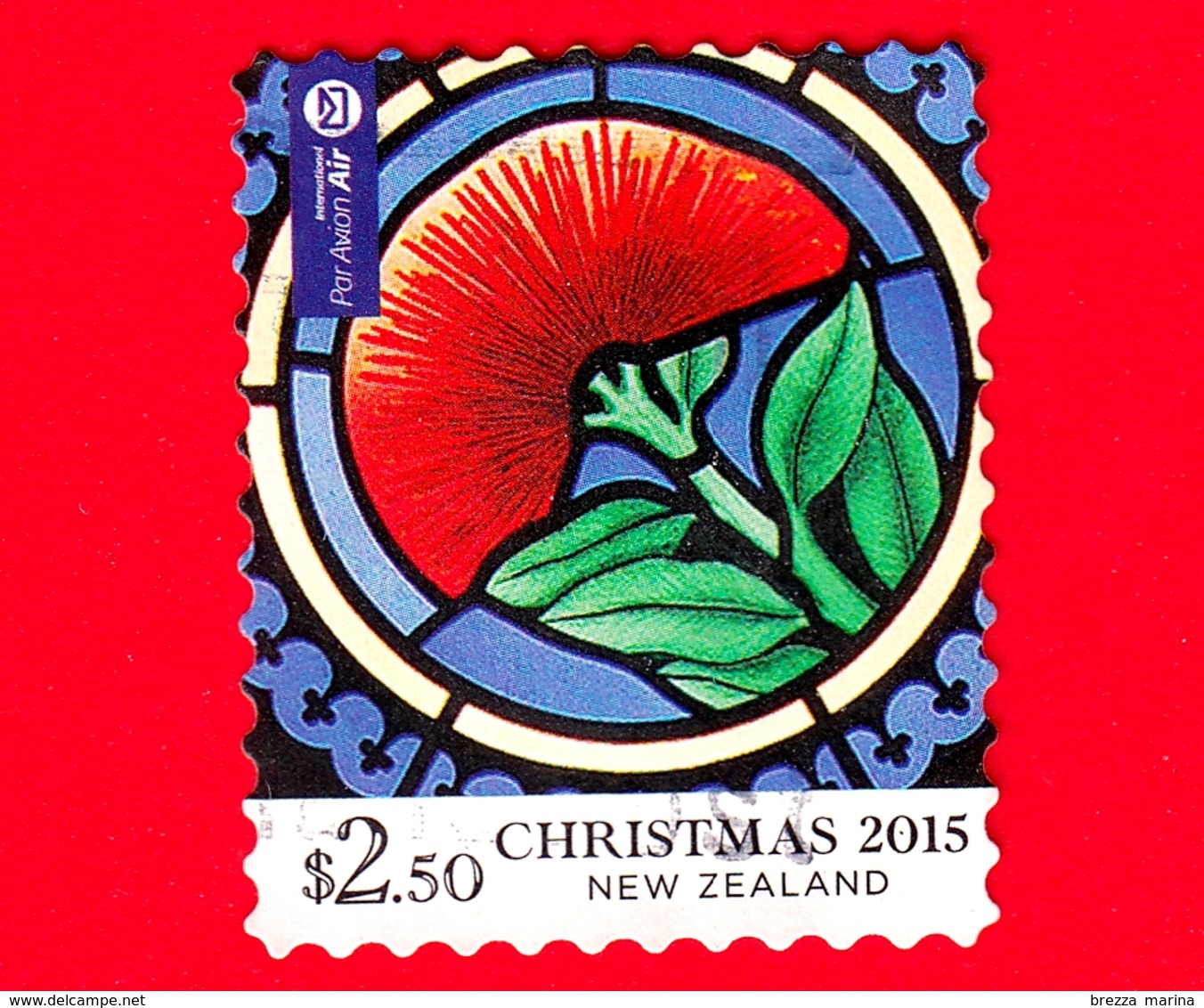 NUOVA ZELANDA - Usato - 2015 - Natale - Fiori - Pohutukawa - 2.50 - Gebraucht