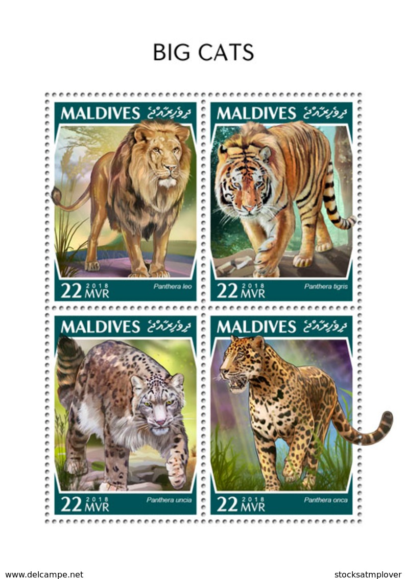 Maldives 2018  Big Cats Fauna  S201810 - Maldives (1965-...)