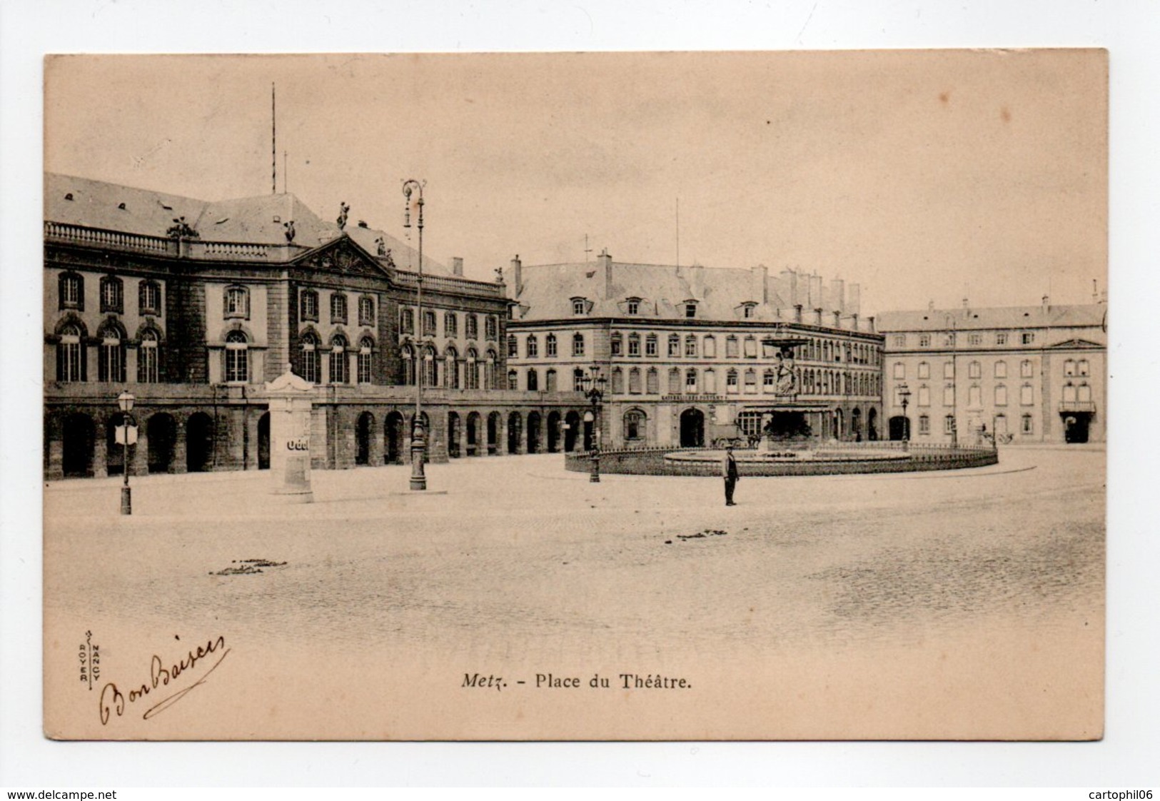 - CPA METZ (57) - Place Du Théâtre 1906 - Edition ROYER - - Metz