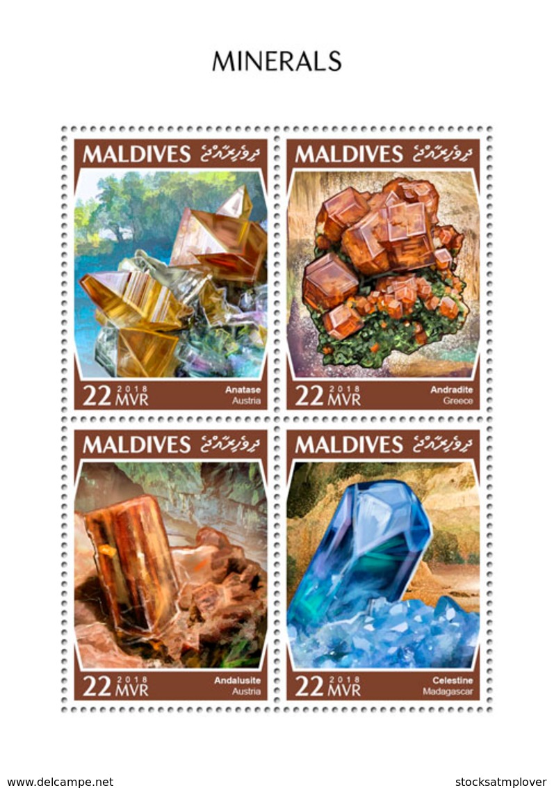 Maldives  2018 Minerals   S201810 - Maldives (1965-...)