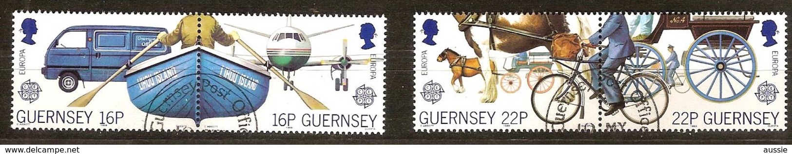 Cept 1988 Guernesey Yvertnr. 419-22 (°) Oblitéré Used Cote 6 Euro - Guernesey