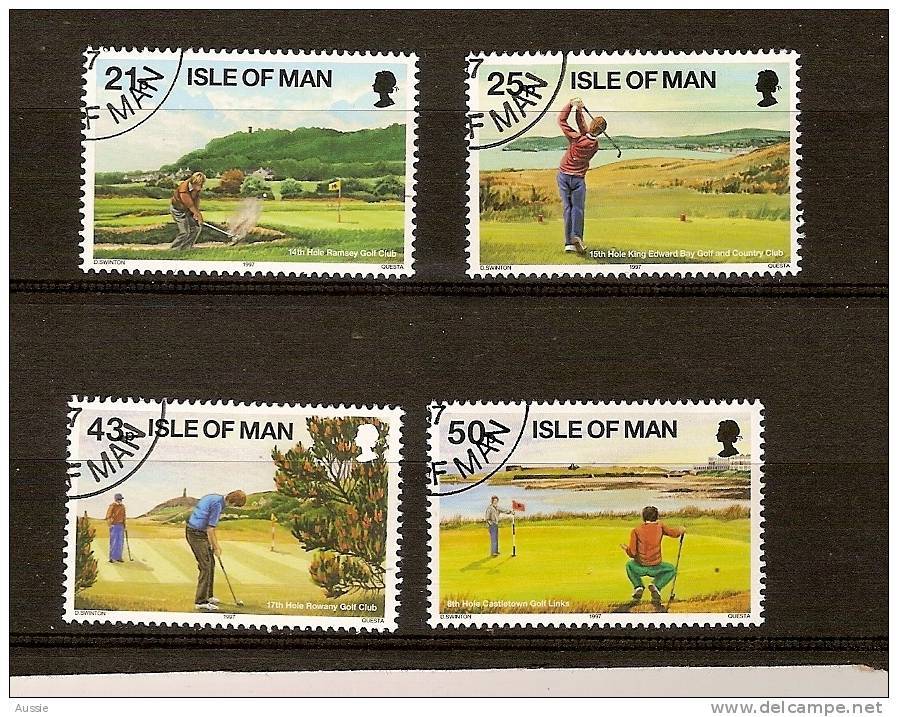 Ile De Man 1997 Yvertn° 768-771 (°) Used Cote 7 Euro Sport Golf - Man (Ile De)