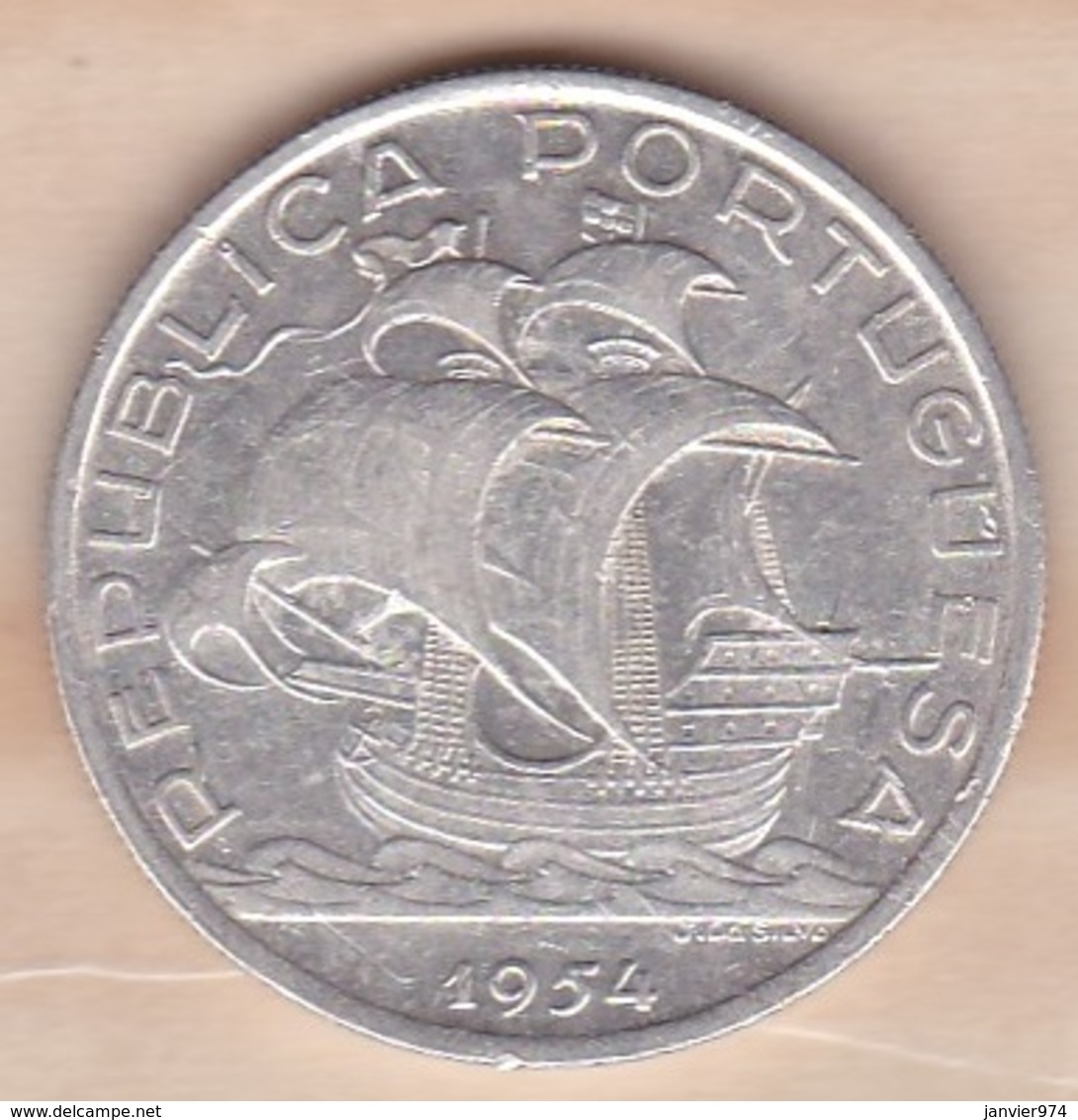 PORTUGAL. 10 ESCUDOS 1954, En Argent - Portugal