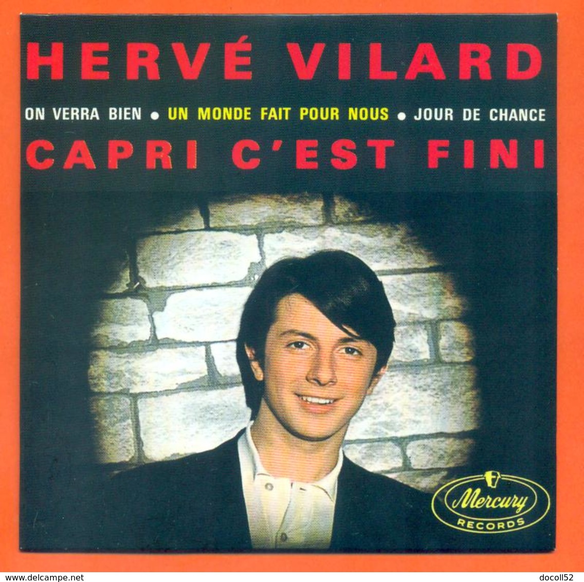 Hervé Vilard CD 4 Titres Pochette Reproduction Du 45 Tours De L'époque - 2 Scans - Collector's Editions