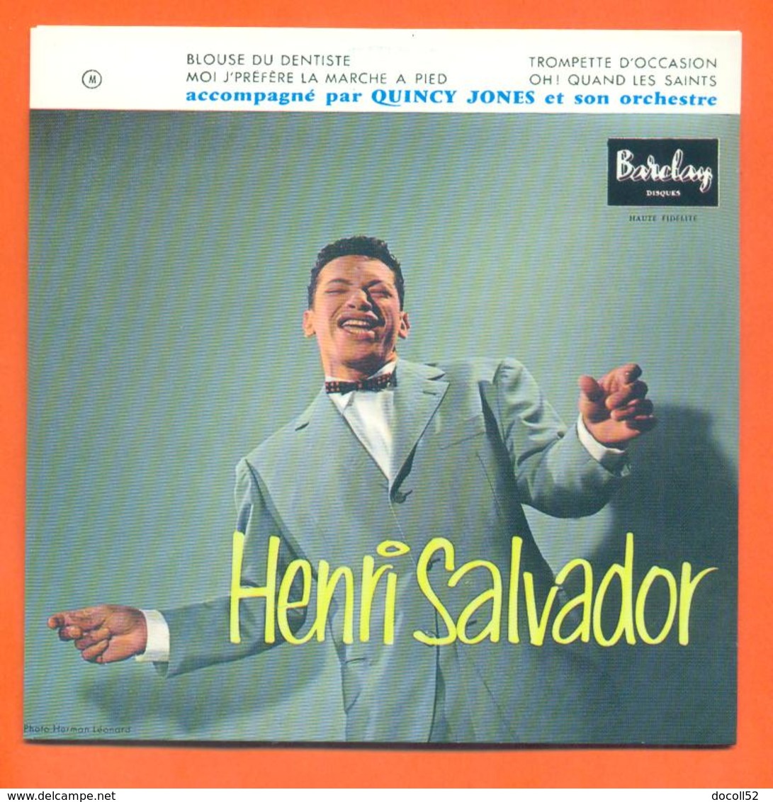 Henri Salvador CD 4 Titres Pochette Reproduction Du 45 Tours De L'époque - 2 Scans - Ediciones De Colección