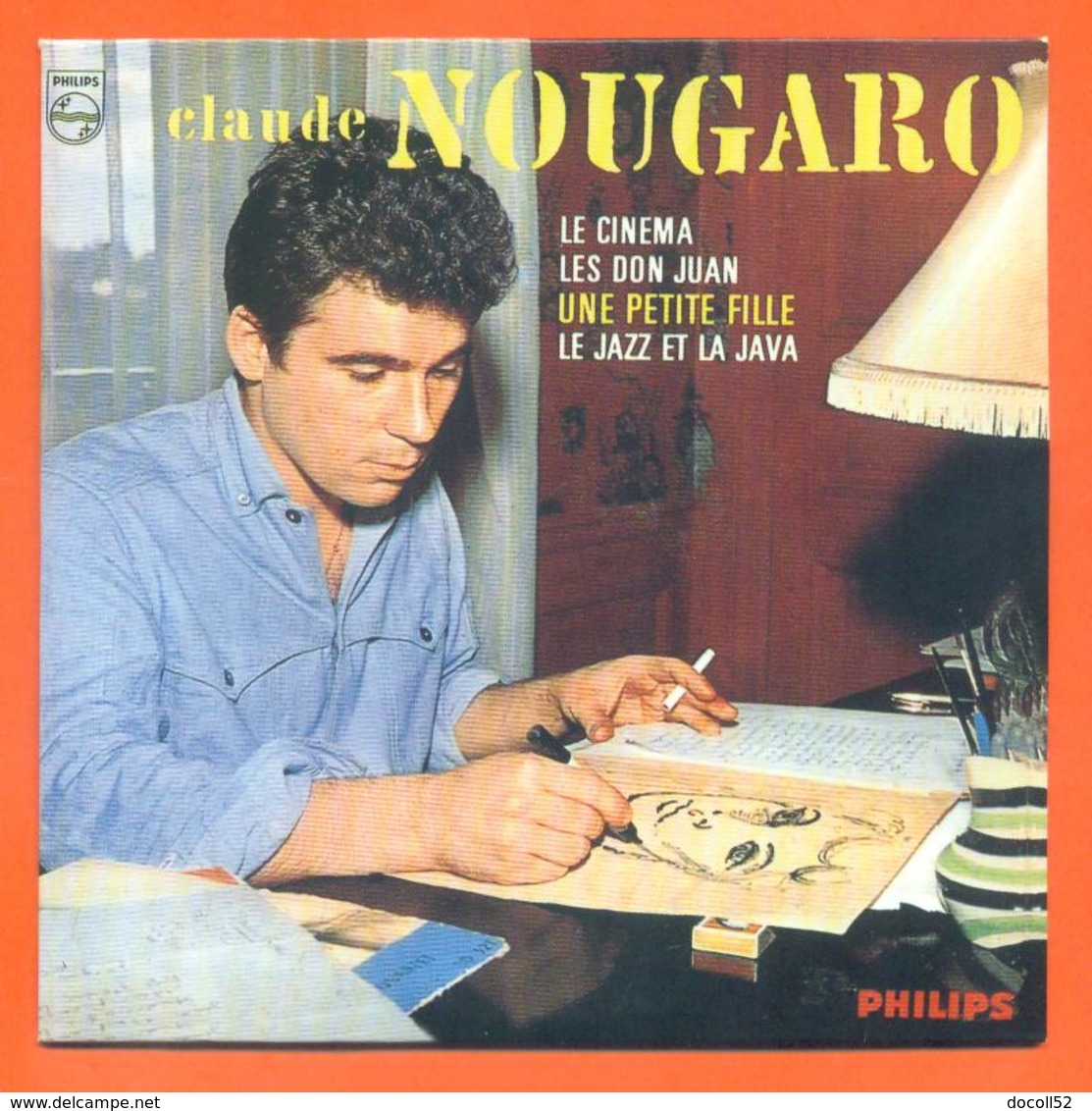 Claude Nougaro CD 4 Titres Pochette Reproduction Du 45 Tours De L'époque - 2 Scans - Collectors