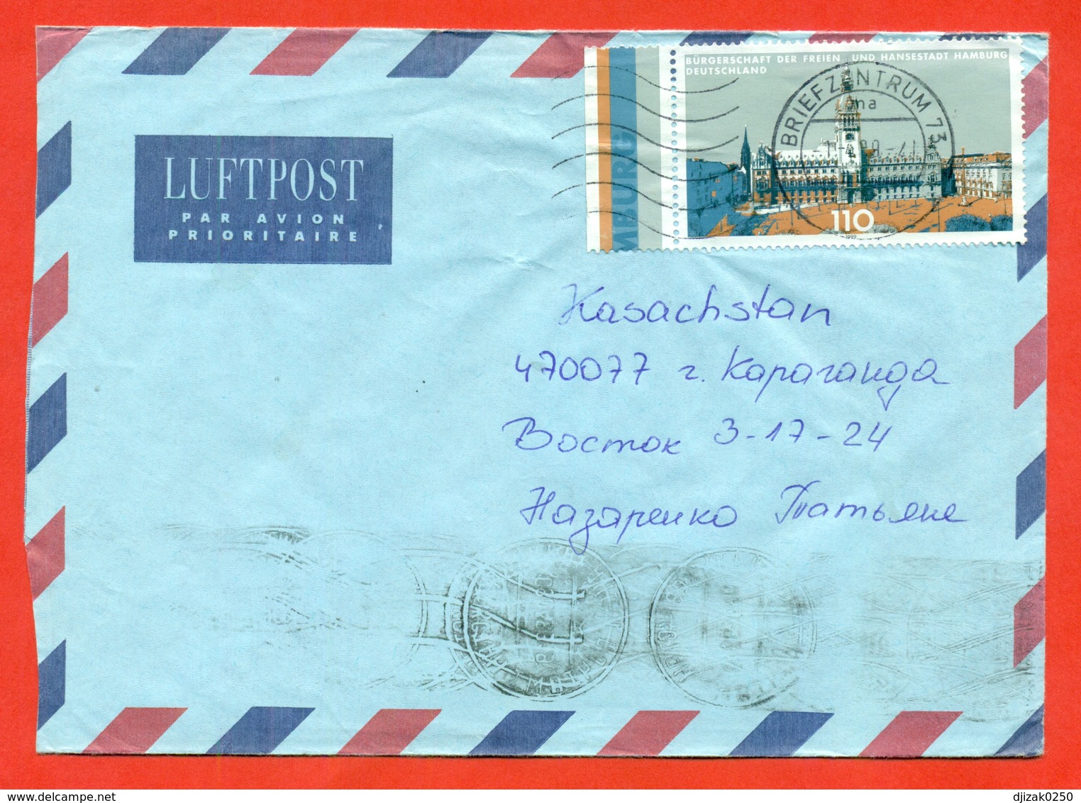 Germany 1999. Hamburg.The Envelope Is Really Past Mail. Airmail. - Covers & Documents