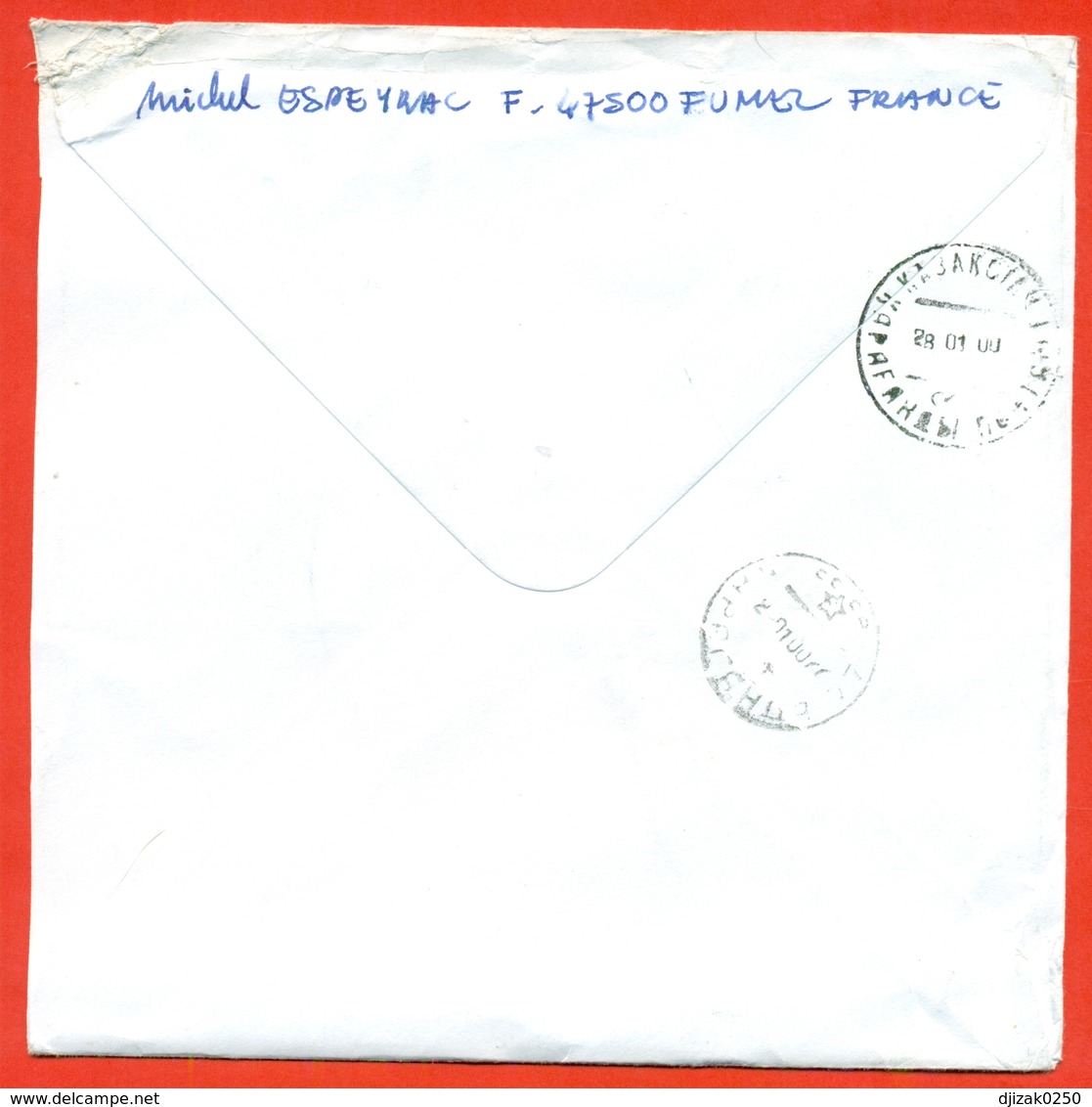 France 2000. New Year Stamp.The Envelope Is Really Past Mail. Special Blanking. - Covers & Documents