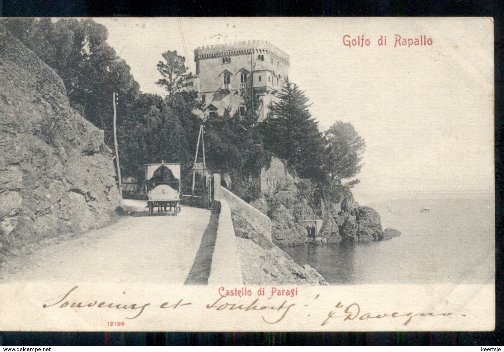 Italië Italy Italia - Golfo Di Rapallo - Castello Di Paragi  -  1903 - Andere & Zonder Classificatie