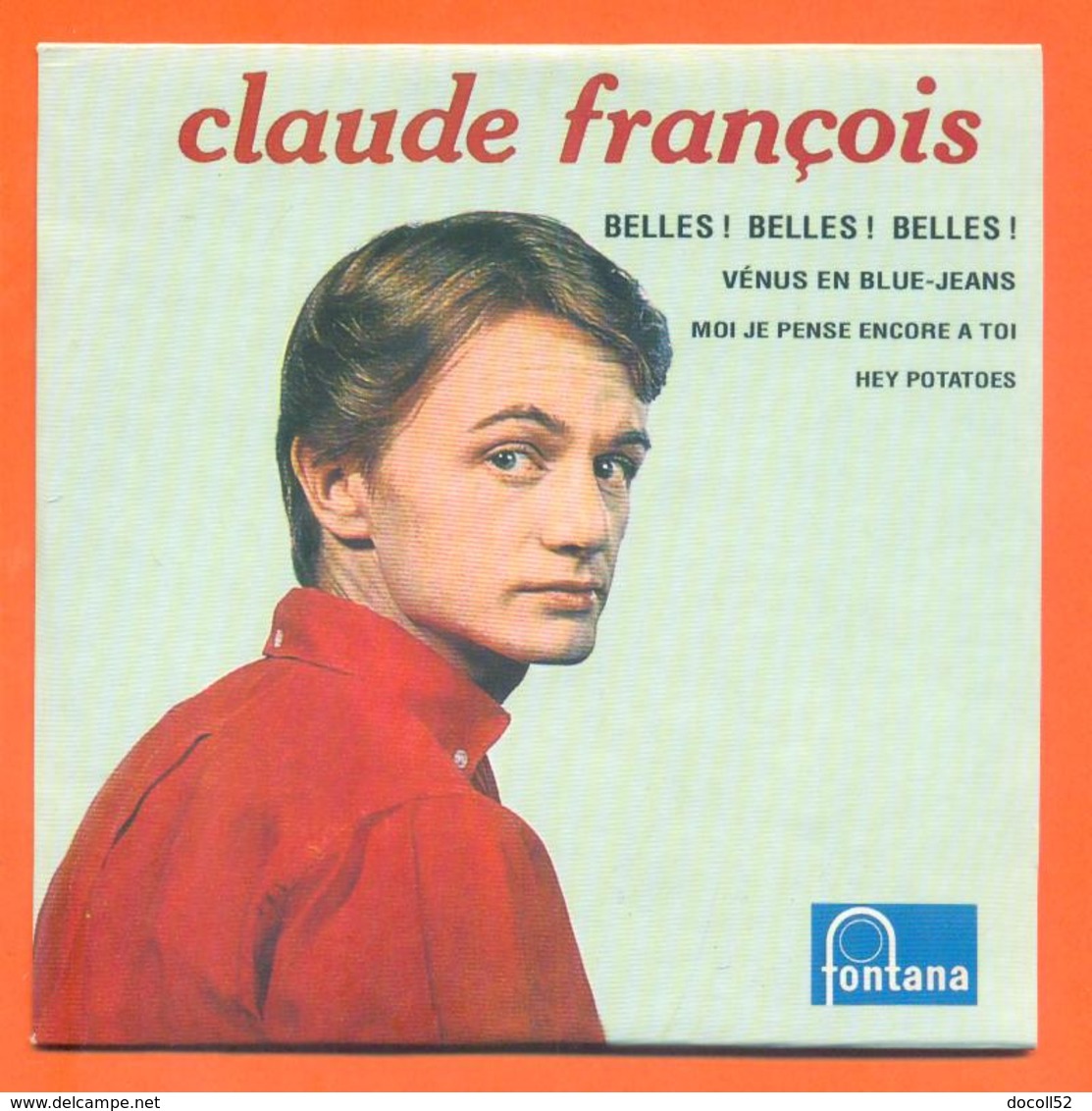 Claude François CD 4 Titres Pochette Reproduction Du 45 Tours De L'époque - 2 Scans - Verzameluitgaven