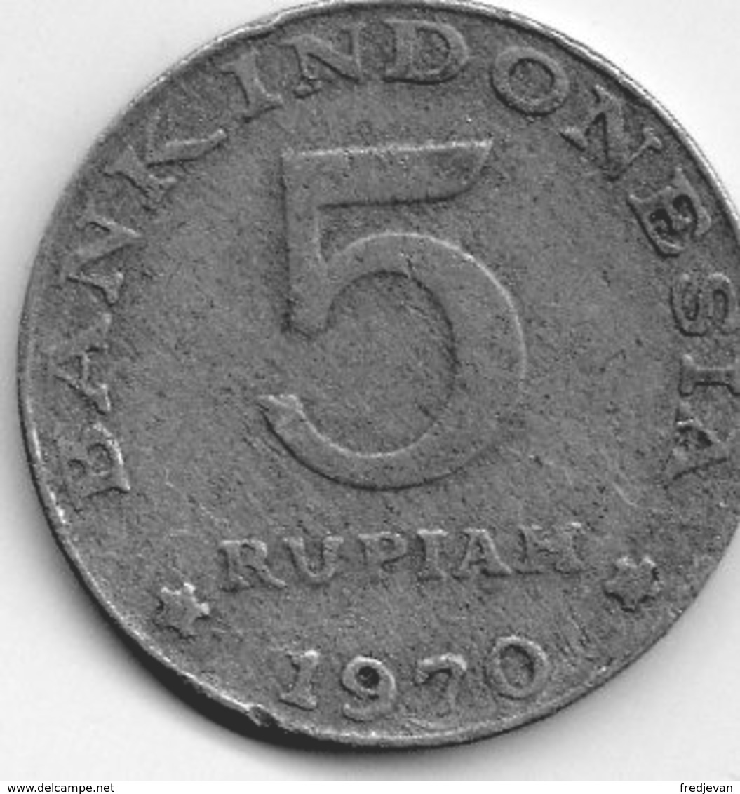 Vreemde Munten - 5 Rupiah 1970 / Indonesia - Indonésie