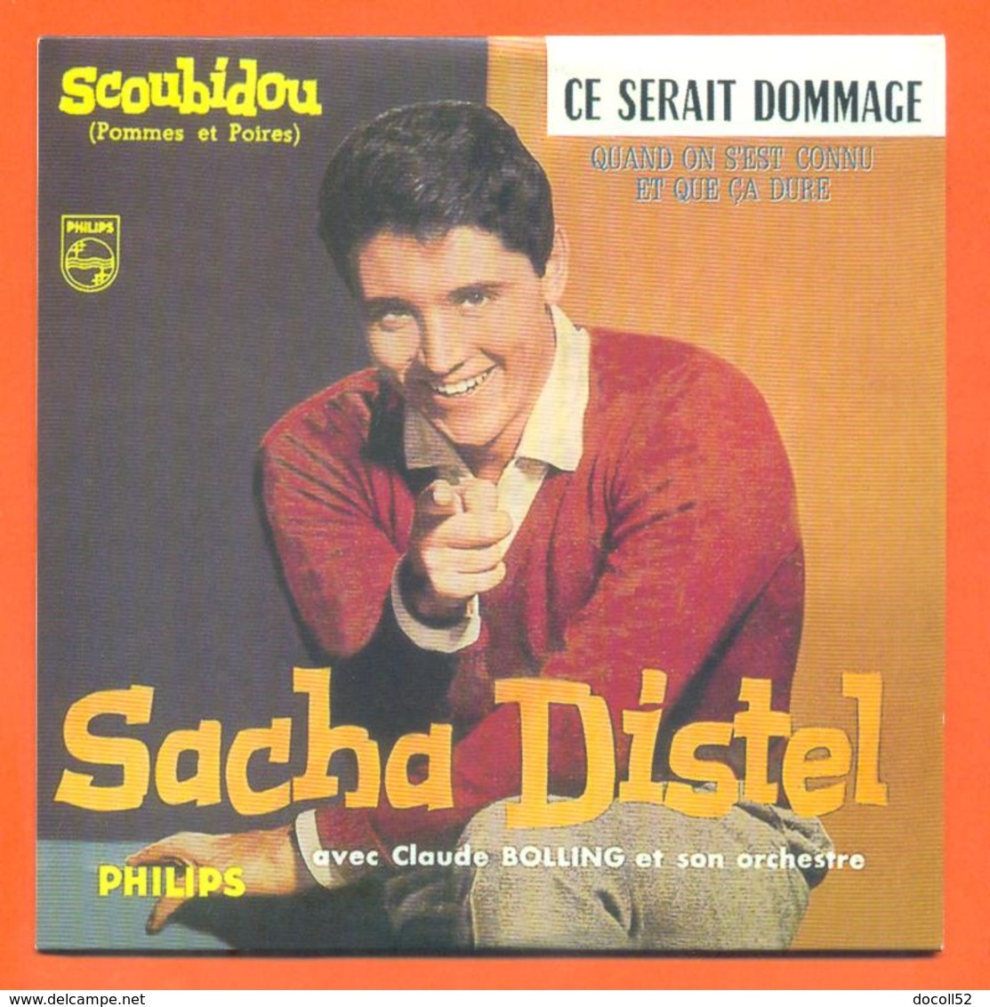 Sacha Distel CD 4 Titres Pochette Reproduction Du 45 Tours De L'époque - 2 Scans - Ediciones De Colección