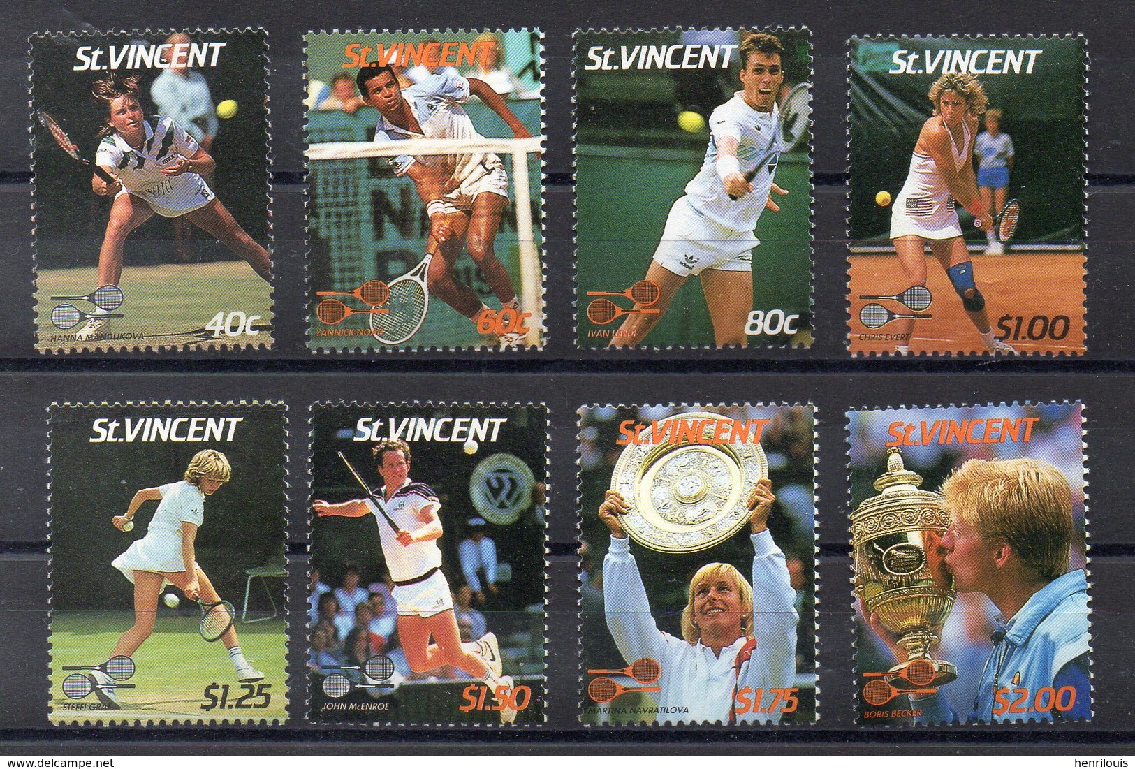 SAINT VINCENT   Timbres Neufs ** De 1987 ( Ref 2534)    Sport - Tennis - St.Vincent (1979-...)