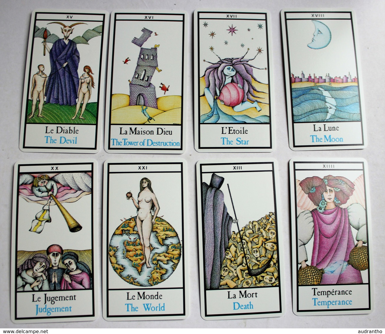 Jeu de Tarot Silvia Maddonni 1981 Grimaud inspiré du Tarot de Marseille jeu de cartes