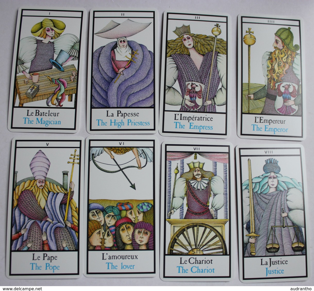 Jeu de Tarot Silvia Maddonni 1981 Grimaud inspiré du Tarot de Marseille jeu de cartes