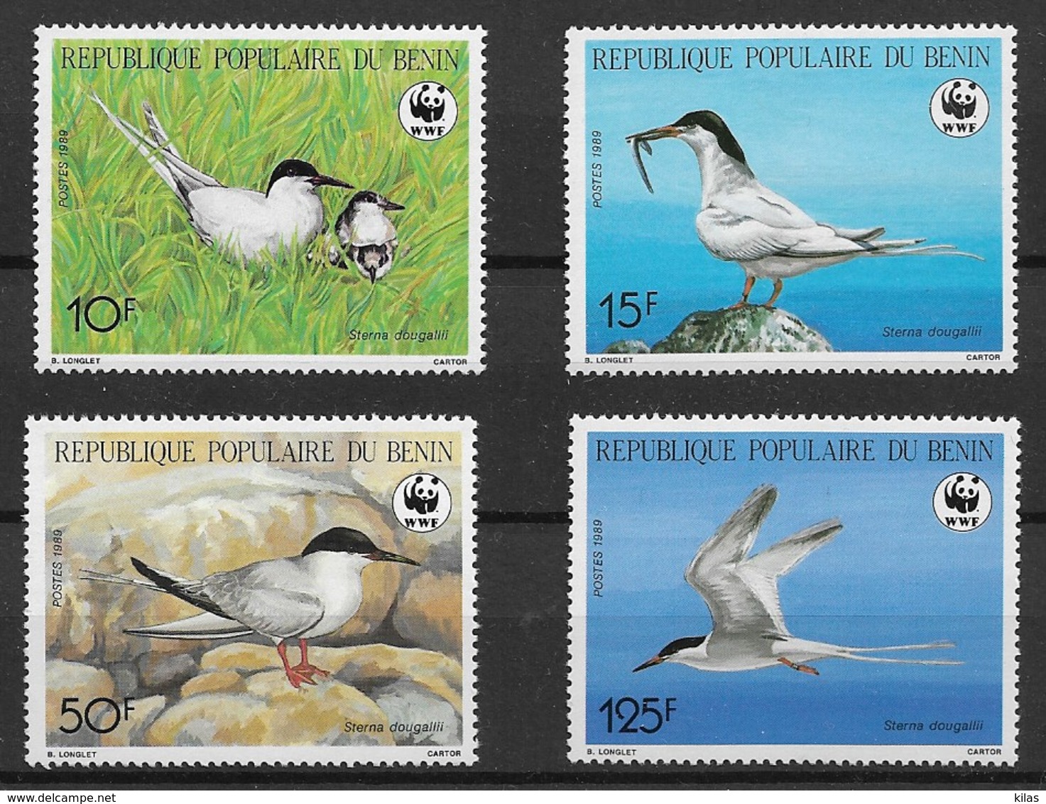 BENIN 1989 "birds "sterna Dougallis" - Albatros