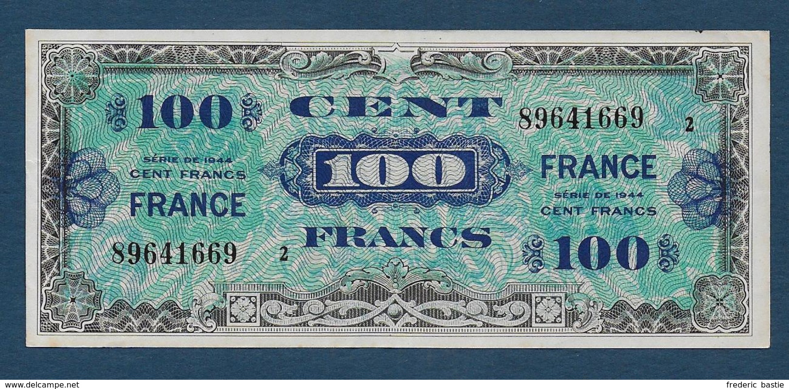 BILLET De  100 F  De 1944 - Série 2 - 1945 Verso Frankreich