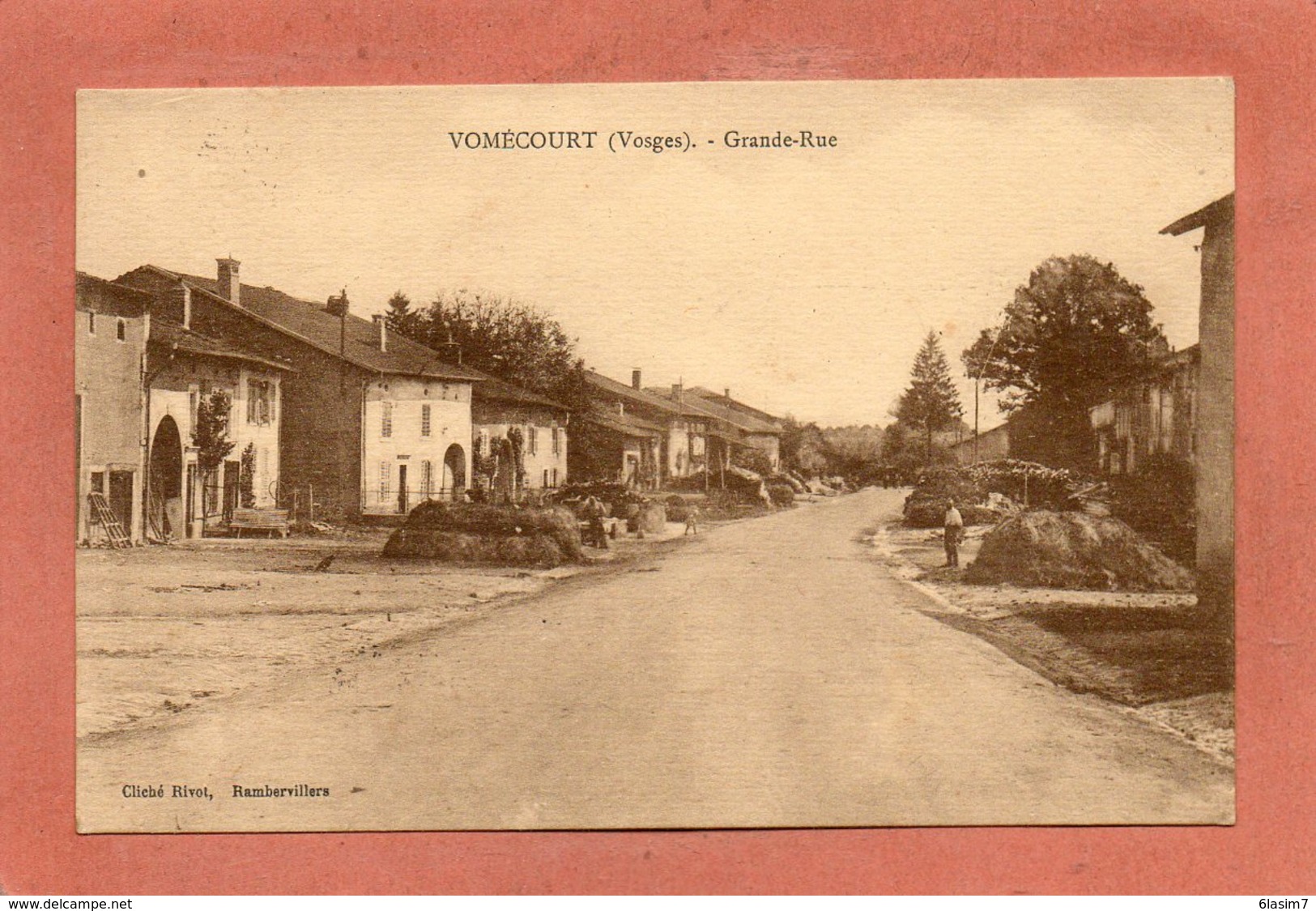 CPA - VOMECOURT (88) - Aspect De La Grande-Rue En 1938 - Otros & Sin Clasificación