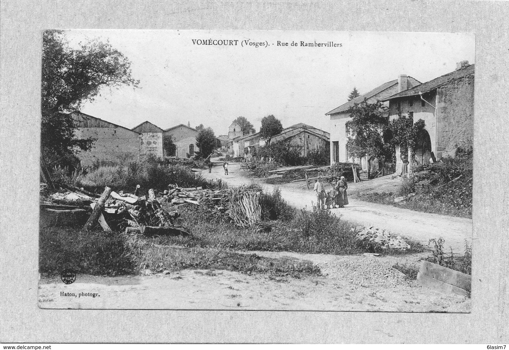 CPA - VOMECOURT (88) - Aspect De La Rue De Rambervillers En 1923 - Autres & Non Classés