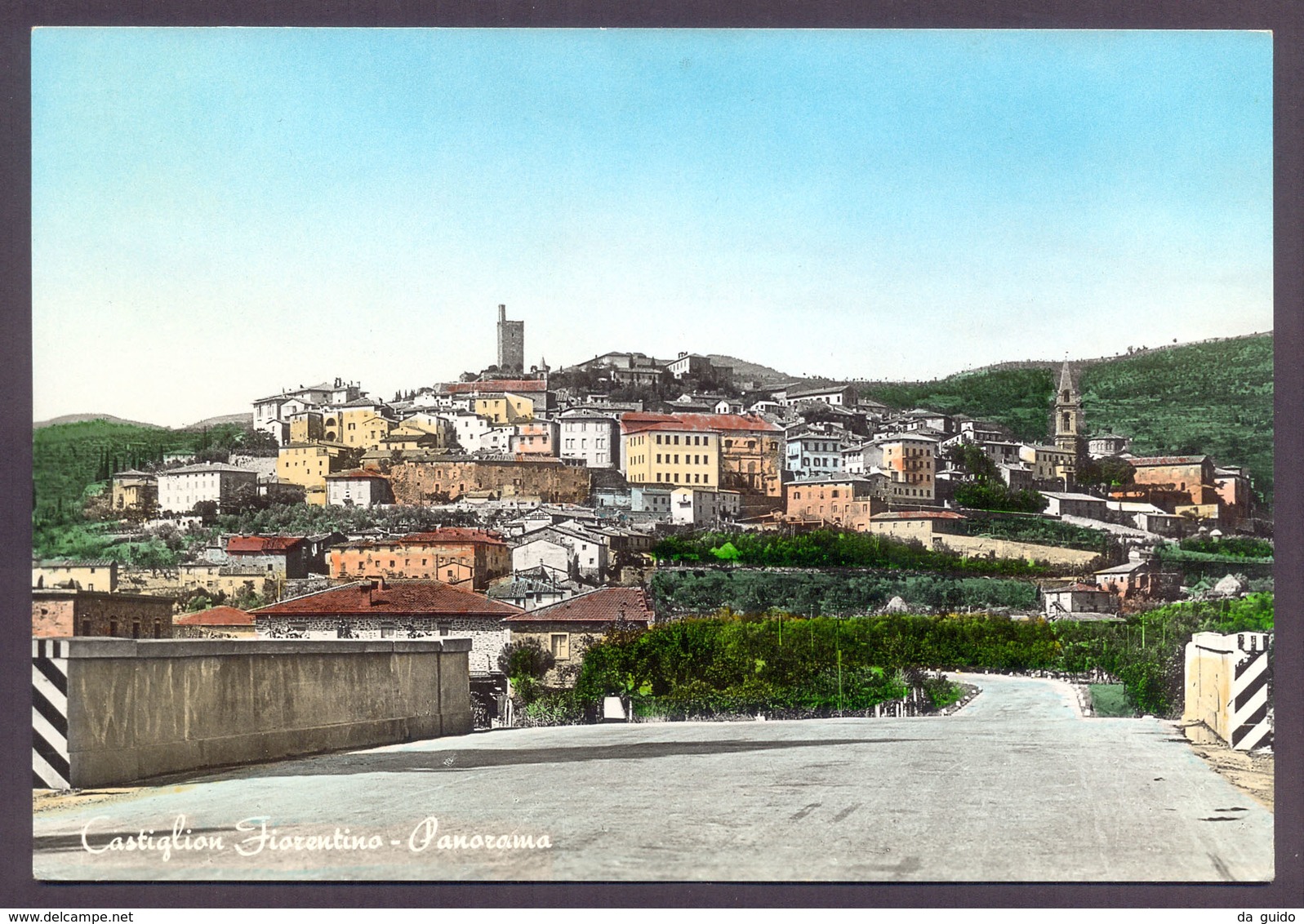 CASTIGLION FIORENTINO - Viaggiata - Negativo Bianco E Nero Colorato A Mano - Altri & Non Classificati