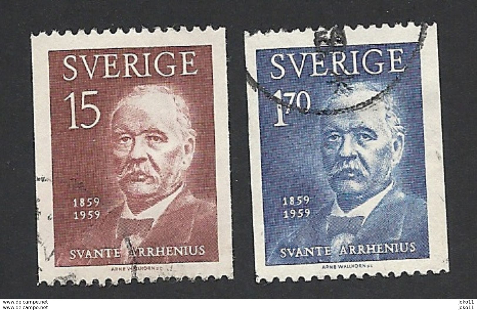 Schweden, 1959, Michel-Nr. 453-454, Gestempelt - Gebraucht